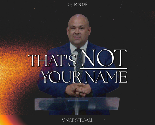 That's Not Your Name | Vince Stegall